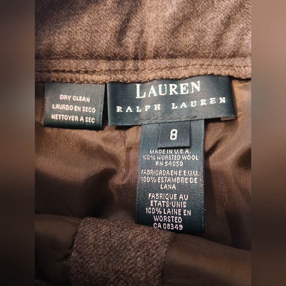 Ralph Lauren Chocolate Wool Slacks